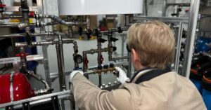 Commercial plumbing system inspection by licensed Parkland plumbing professionals